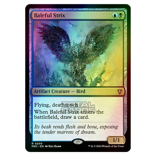 Magic The Gathering - Murders at Karlov Manor - Commander - Baleful Strix - 0200 (Foil)