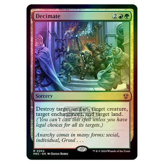 Magic The Gathering - Murders at Karlov Manor - Commander - Decimate - 0204 (Foil)