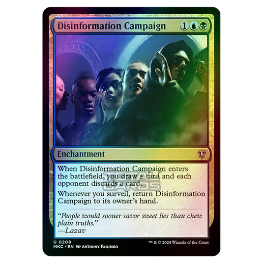 Magic The Gathering - Murders at Karlov Manor - Commander - Disinformation Campaign - 0208 (Foil)