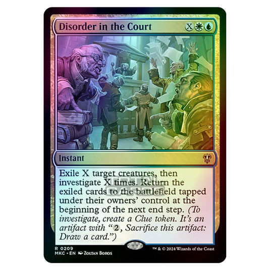 Magic The Gathering - Murders at Karlov Manor - Commander - Disorder in the Court - 0209 (Foil)