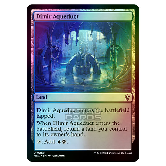 Magic The Gathering - Murders at Karlov Manor - Commander - Dimir Aqueduct - 0258 (Foil)