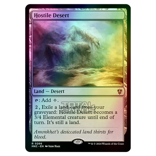 Magic The Gathering - Murders at Karlov Manor - Commander - Hostile Desert - 0266 (Foil)