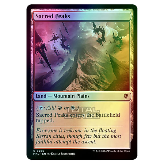 Magic The Gathering - Murders at Karlov Manor - Commander - Sacred Peaks - 0285 (Foil)