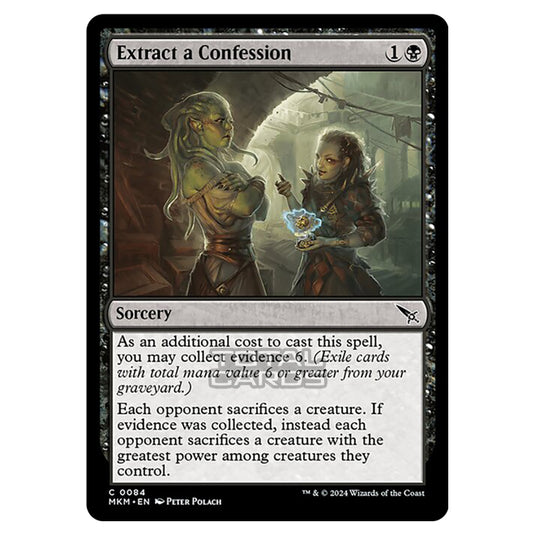 Magic The Gathering - Murders at Karlov Manor - Extract a Confession - Magic The Gathering - Murders at Karlov Manor - Extract a Confession -