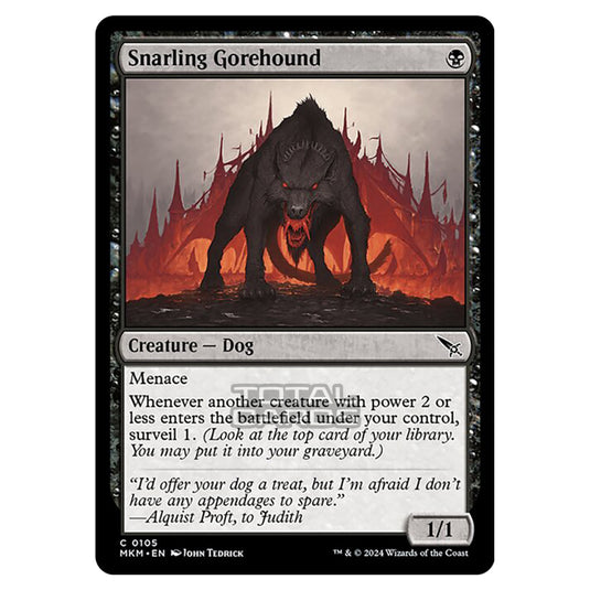 Magic The Gathering - Murders at Karlov Manor - Snarling Gorehound - 0105