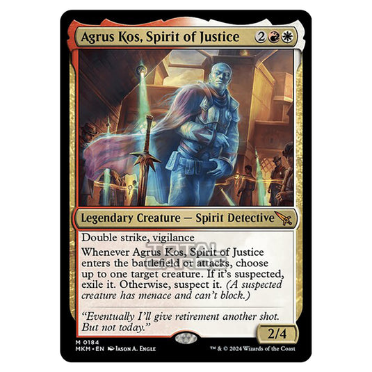 Magic The Gathering - Murders at Karlov Manor - Agrus Kos, Spirit of Justice - 0184