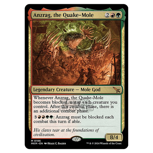 Magic The Gathering - Murders at Karlov Manor - Anzrag, the Quake-Mole - 0186