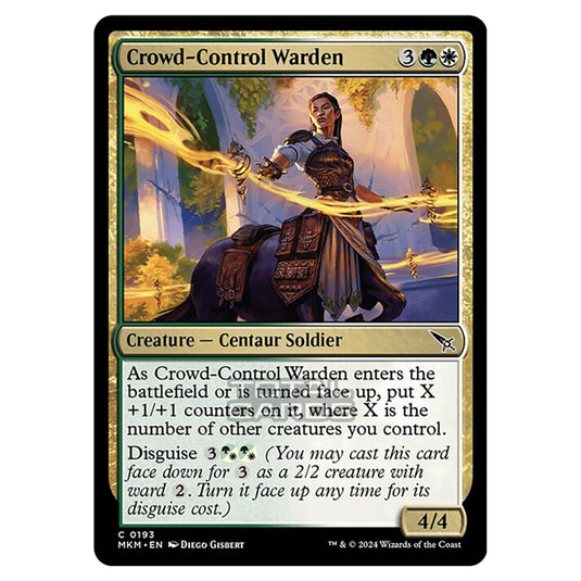 Magic The Gathering - Murders at Karlov Manor - Crowd-Control Warden - 0193