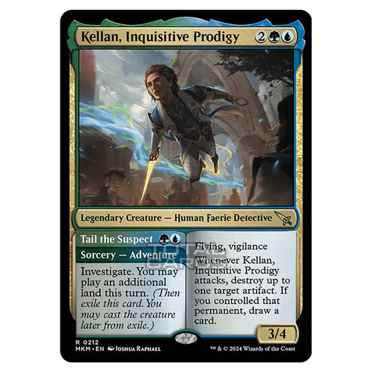 Magic The Gathering - Murders at Karlov Manor - Kellan, Inquisitive Prodigy // Tail the Suspect - 0212