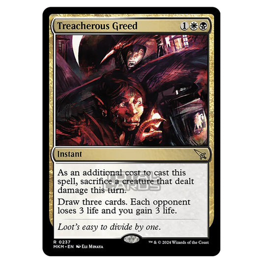 Magic The Gathering - Murders at Karlov Manor - Treacherous Greed - 0237