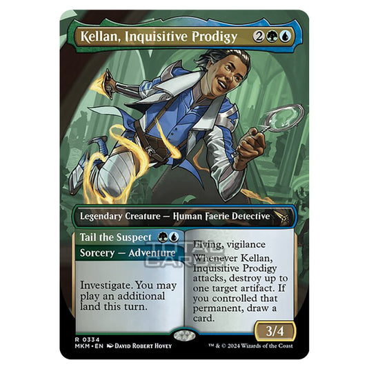 Magic The Gathering - Murders at Karlov Manor - Kellan, Inquisitive Prodigy // Tail the Suspect - 0334