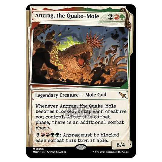 Magic The Gathering - Murders at Karlov Manor - Anzrag, the Quake-Mole - 0356