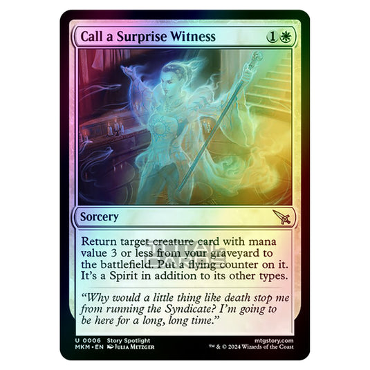 Magic The Gathering - Murders at Karlov Manor - Call a Surprise Witness - 0006 (Foil)