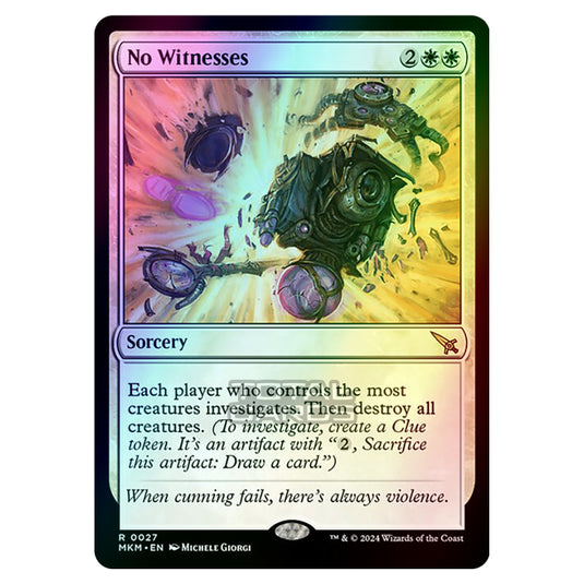 Magic The Gathering - Murders at Karlov Manor - No Witnesses - 0027 (Foil)