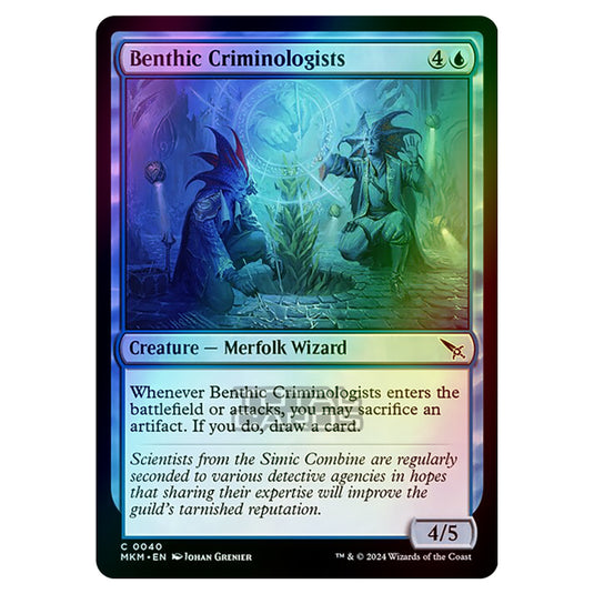 Magic The Gathering - Murders at Karlov Manor - Benthic Criminologists - 0040 (Foil)