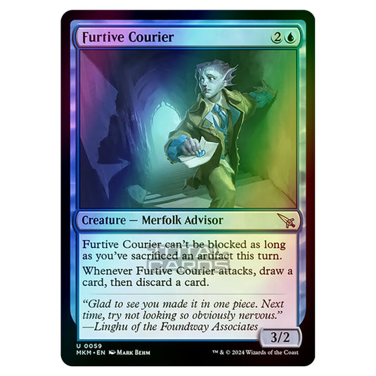 Magic The Gathering - Murders at Karlov Manor - Furtive Courier - 0059 (Foil)