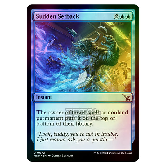 Magic The Gathering - Murders at Karlov Manor - Sudden Setback - 0072 (Foil)