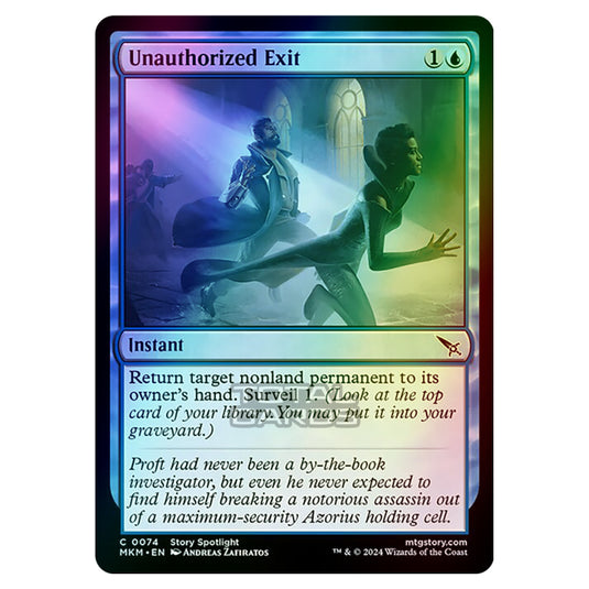 Magic The Gathering - Murders at Karlov Manor - Unauthorized Exit - 0074 (Foil)