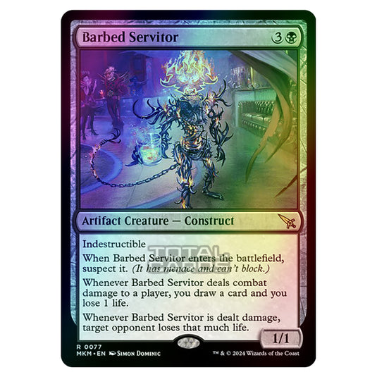 Magic The Gathering - Murders at Karlov Manor - Barbed Servitor - 0077 (Foil)