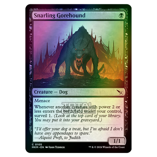 Magic The Gathering - Murders at Karlov Manor - Snarling Gorehound - 0105 (Foil)