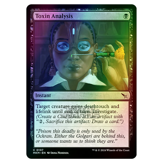 Magic The Gathering - Murders at Karlov Manor - Toxin Analysis - 0107 (Foil)