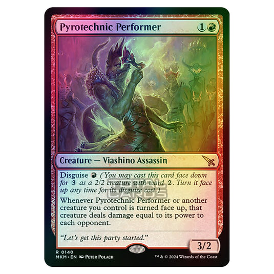 Magic The Gathering - Murders at Karlov Manor - Pyrotechnic Performer - 0140 (Foil)