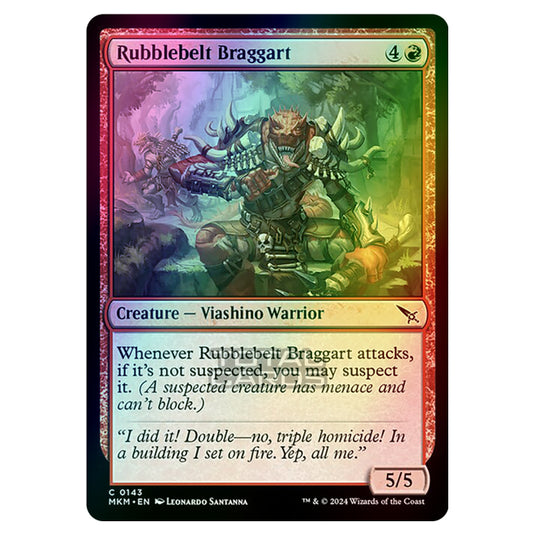 Magic The Gathering - Murders at Karlov Manor - Rubblebelt Braggart - 0143 (Foil)