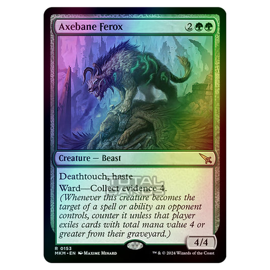 Magic The Gathering - Murders at Karlov Manor - Axebane Ferox - 0153 (Foil)