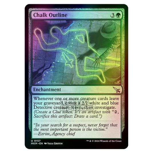 Magic The Gathering - Murders at Karlov Manor - Chalk Outline - 0157 (Foil)