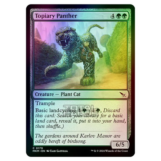 Magic The Gathering - Murders at Karlov Manor - Topiary Panther - 0179 (Foil)