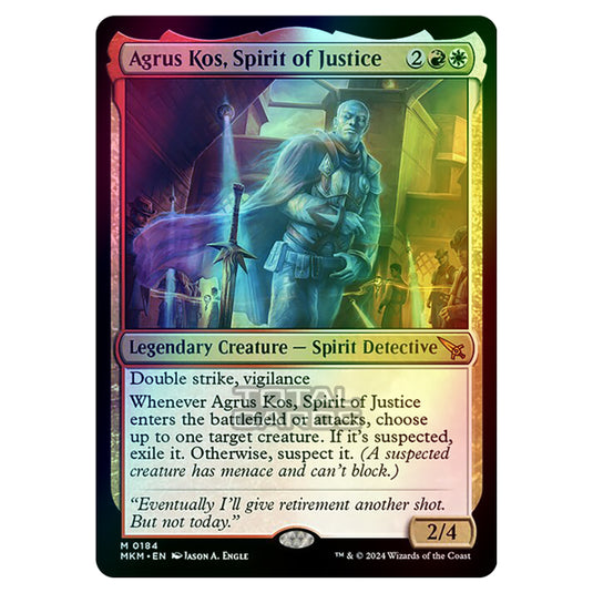 Magic The Gathering - Murders at Karlov Manor - Agrus Kos, Spirit of Justice - 0184 (Foil)