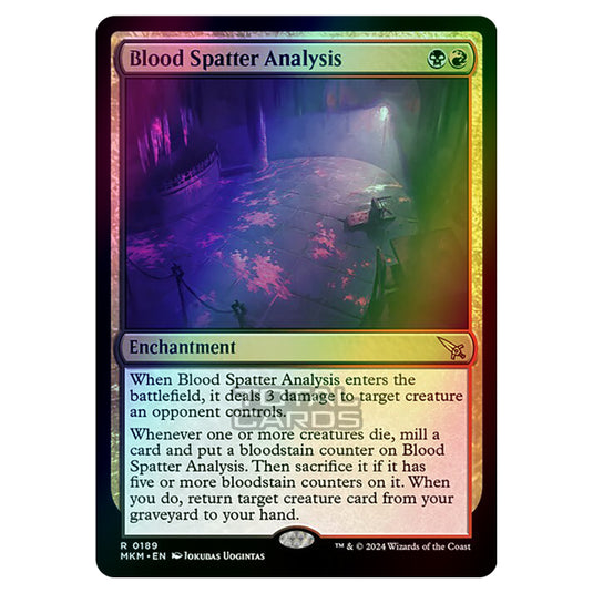 Magic The Gathering - Murders at Karlov Manor - Blood Spatter Analysis - 0189 (Foil)