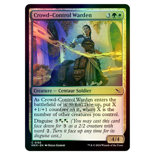 Magic The Gathering - Murders at Karlov Manor - Crowd-Control Warden - 0193 (Foil)