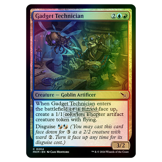 Magic The Gathering - Murders at Karlov Manor - Gadget Technician - 0204 (Foil)