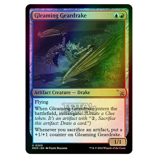 Magic The Gathering - Murders at Karlov Manor - Gleaming Geardrake - 0205 (Foil)