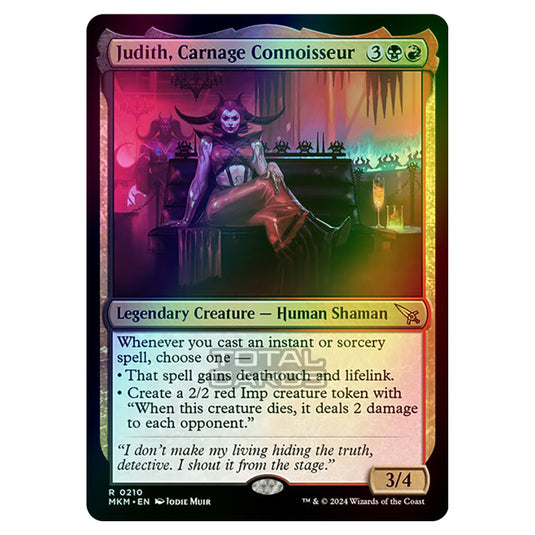 Magic The Gathering - Murders at Karlov Manor - Judith, Carnage Connoisseur - 0210 (Foil)