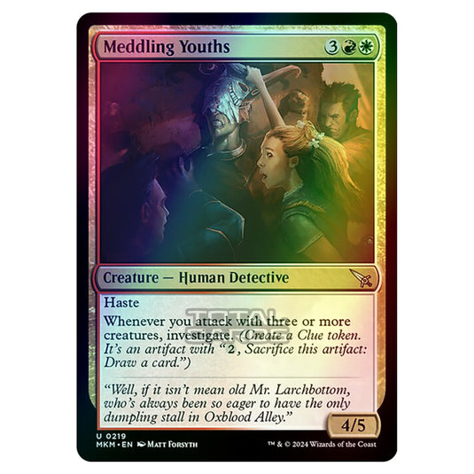 Magic The Gathering - Murders at Karlov Manor - Meddling Youths - 0219 (Foil)