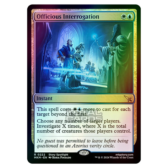 Magic The Gathering - Murders at Karlov Manor - Officious Interrogation - 0222 (Foil)