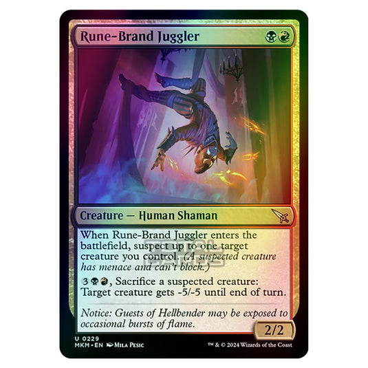 Magic The Gathering - Murders at Karlov Manor - Rune-Brand Juggler - 0229 (Foil)