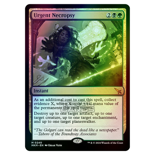 Magic The Gathering - Murders at Karlov Manor - Urgent Necropsy - 0240 (Foil)