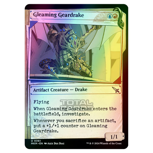 Magic The Gathering - Murders at Karlov Manor - Gleaming Geardrake - 0361 (Foil)