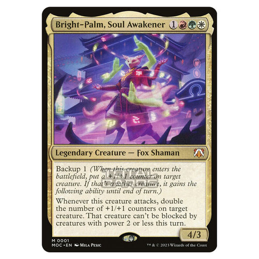 Magic The Gathering - March of the Machine - Commander - Bright-Palm, Soul Awakener- 0001