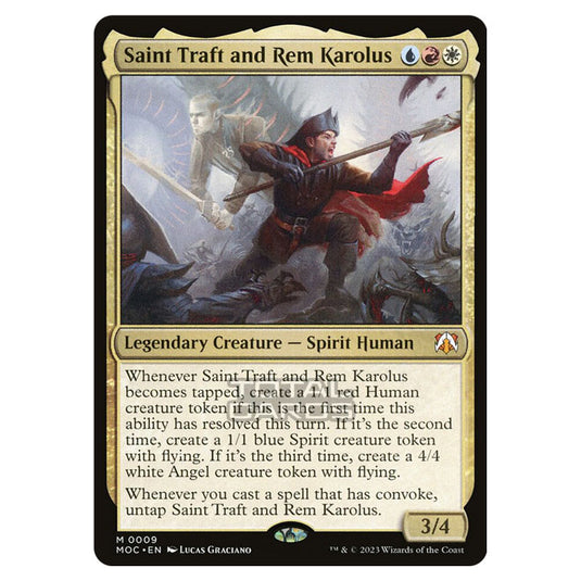 Magic The Gathering - March of the Machine - Commander - Saint Traft and Rem Karolus- 0009