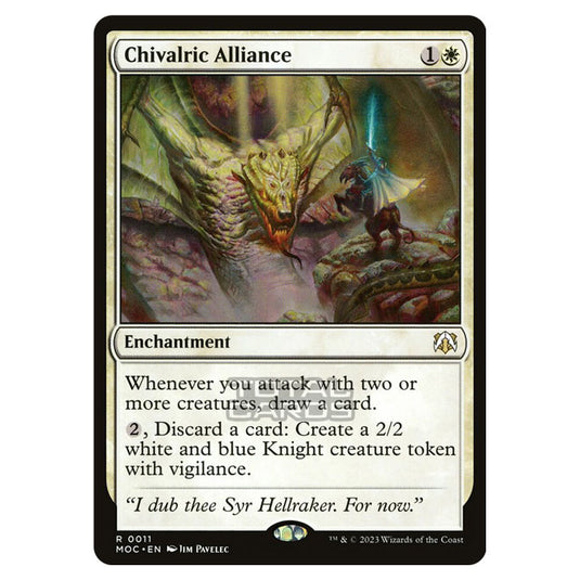 Magic The Gathering - March of the Machine - Commander - Chivalric Alliance- 0011