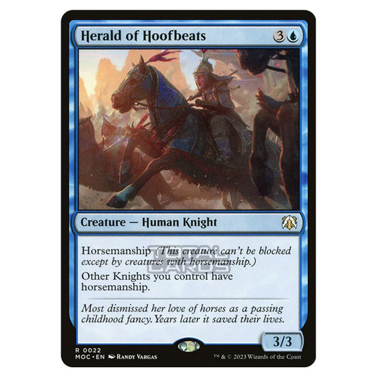 Magic The Gathering - March of the Machine - Commander - Herald of Hoofbeats- 0022