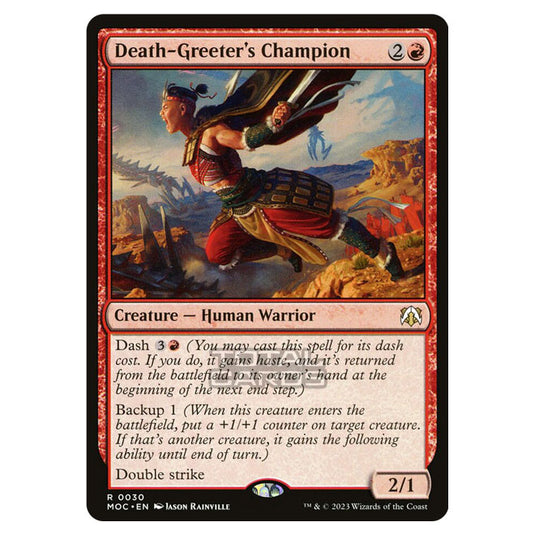 Magic The Gathering - March of the Machine - Commander - Death-Greeter's Champion- 0030