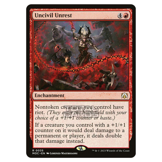 Magic The Gathering - March of the Machine - Commander - Uncivil Unrest- 0035