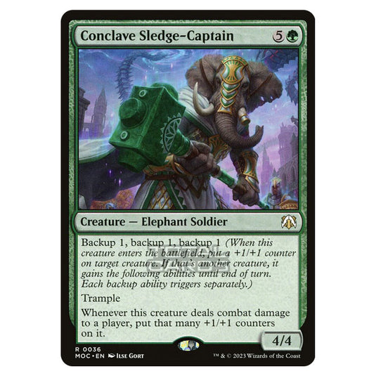 Magic The Gathering - March of the Machine - Commander - Conclave Sledge-Captain- 0036