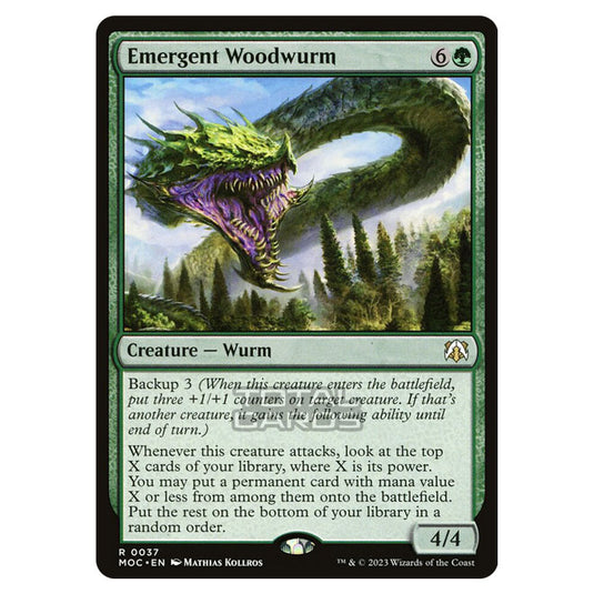 Magic The Gathering - March of the Machine - Commander - Emergent Woodwurm- 0037