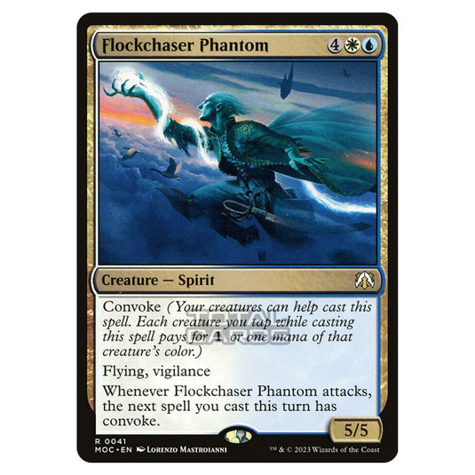 Magic The Gathering - March of the Machine - Commander - Flockchaser Phantom- 0041